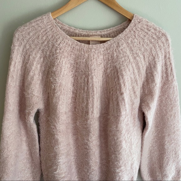 ZARA Blush Pink Soft Fuzzy Oversized Sweater - Picture 3 of 5